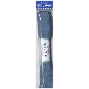オリムパス 刺し子糸 ブルー col.9　20m