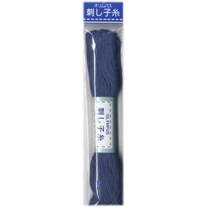 オリムパス 刺し子糸 青色 col.10　20m