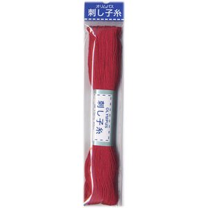 オリムパス 刺し子糸 紅色 col.12　20m
