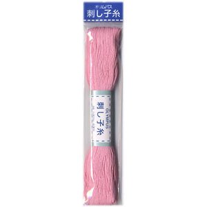 オリムパス 刺し子糸 薄ピンク col.14　20m