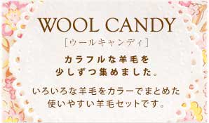 ハマナカ羊毛 ウールキャンディ 4色セット オーキッドピンク H441-120-2 【参考画像6】
