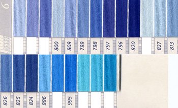 DMC刺繍糸 5番 紫・青色系 2