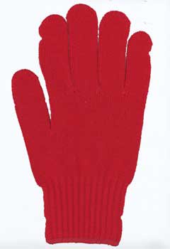 カラー手袋・軍手 濃赤 運動会・体育祭など