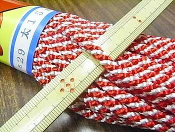 江戸打ち紐 中丸・約3m 紅白 の通販 | ホームセンター コメリ