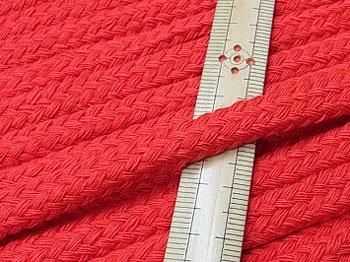 アクリルひも スピンドル紐 赤 太さ約9x5mm 1反約25m 通販｜手芸の店