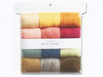 ハマナカ羊毛 ウールキャンディ12色セット ペールセレクション H441-122-2