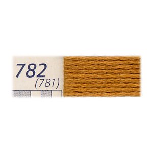 DMC刺繍糸 25番 781（782）