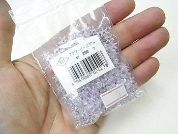 島村SH フラワービーズ 7mm 1箱（10袋） col.9 オーロラ 薄紫