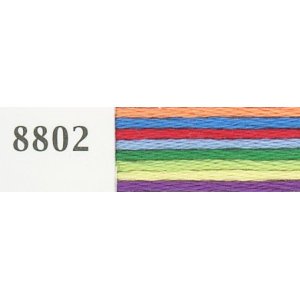 オリムパス刺繍糸 25番 8色 カラフル 8802