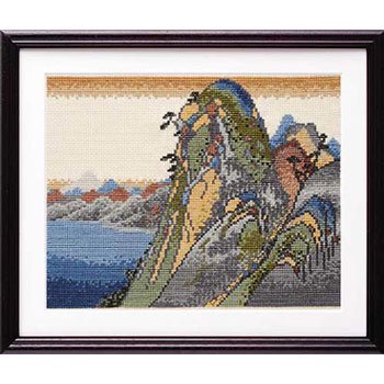 オリムパス 刺繍キット 箱根（湖水図） 7140 広重画