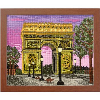 オリムパス 刺繍キット パリの凱旋門 フランス 7439