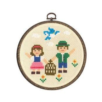 □廃番□ オリムパス 刺繍キット クロスステッチ おしゃれフープ