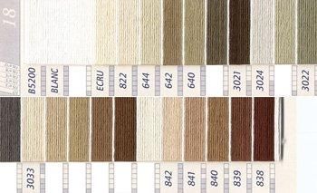 DMC 刺繍糸セット 5番 col.B5200~838x各1束 16色セット 茶 DMC 刺繍糸セット 5番 col.B5200~838x各1束 16色セット 茶