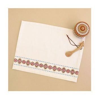 エジプト民芸品】手刺繍・オリジナルマット（ピラミッド・らくだ）大