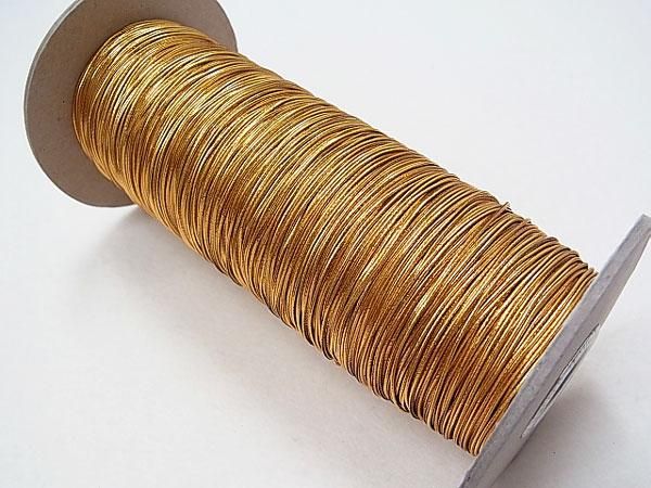 ラメゴム 細 ゴールド 金 直径約1mm 大巻 ボビン巻 300m乱 通販 手芸の店 もりお ラメゴム 細 ゴールド 金 直径約1mm 大巻 ボビン巻 300m乱 通販 手芸の店 もりお