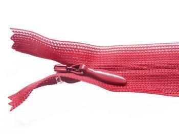 YKK 2CC コンシールファスナー 22cm col.520 エンジ