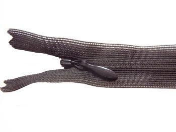 YKK 2CC コンシールファスナー 22cm col.916 黒茶