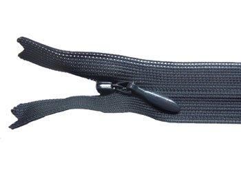 YKK 2CC コンシールファスナー 52cm col.075 薄黒