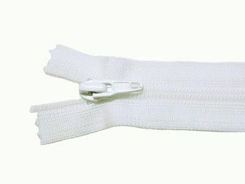 YKK 25FK フラットニットファスナー 20cm col.030 ホワイト系