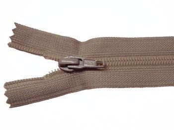 YKK 25FK フラットニットファスナー 20cm col.563 ダークブラウン