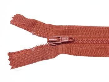 YKK 25FK フラットニットファスナー 30cm col.850 弁柄色