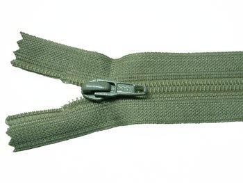 YKK 25FK フラットニットファスナー 30cm col.528 草色