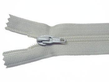 YKK 25FK フラットニットファスナー 30cm col.396 ねずみ色