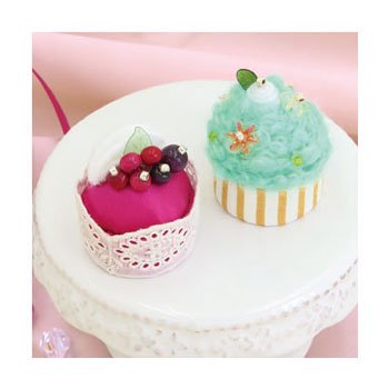 オリムパス 手芸キット ベリーのムースケーキとミントのカップケーキ 新家幸枝デザイン 通販 手芸の店 もりお