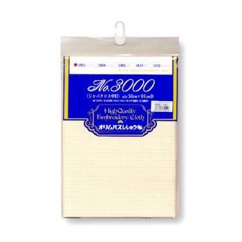 オリムパス ししゅう布 No.3000 ジャバクロス中目 カットクロス 約90cmx50cm