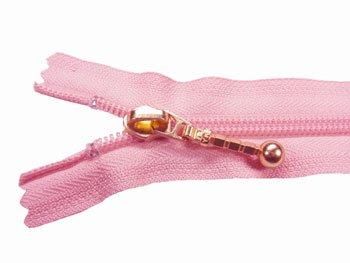 YKK 5CN 玉付きコイルファスナー 30cm col.513 ピンク