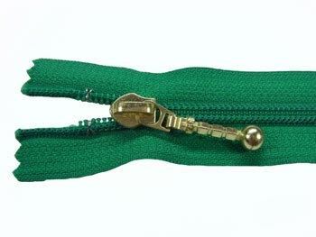 YKK 5CN 玉付きコイルファスナー 30cm col.540 緑