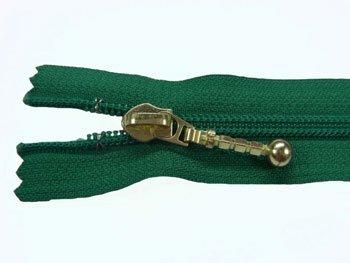 YKK 5CN 玉付きコイルファスナー 30cm col.530 深緑