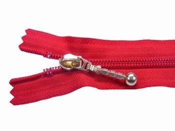 YKK 玉付き コイル巻きファスナー 50cm col.519 赤