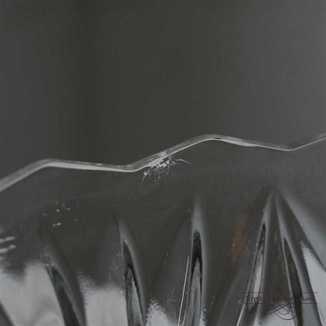 IKI-503 フランスアンティーク ガラス フルーツボウル フラワーベース