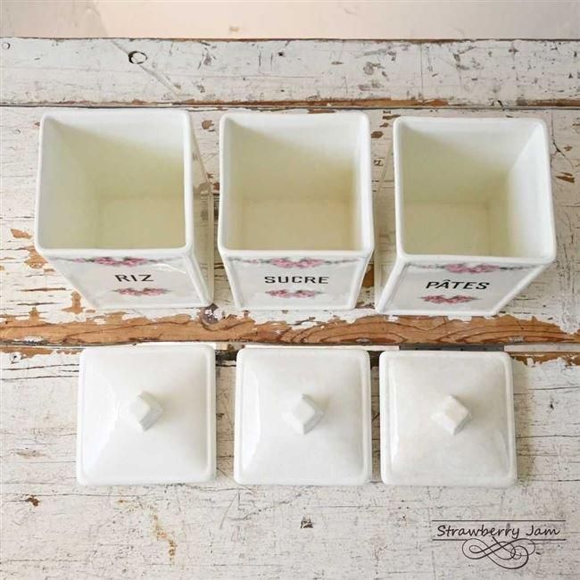 ICO-137 ドイツアンティーク マックスローズラー キャニスターセット