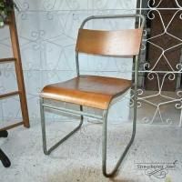 L3705-226-9 フランスアンティーク ヴィンテージチェア アンティークチェア キッチンチェア チェア ダイニングチェア スタッキング COX (コックス) スクールチェア 椅子 イギリス