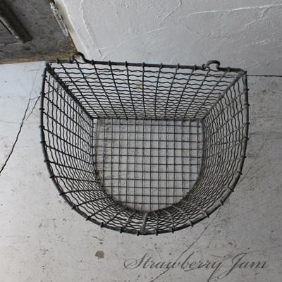 L2510-657 英国アンティーク ワイヤーラック ガーデニング 寄せ植え L2510-657 英国アンティーク 半円 ワイヤーラック