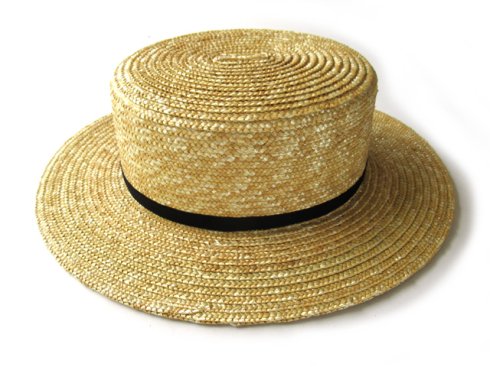 COMESANDGOES 10mm Wheat Braid Boater Hat