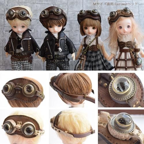 ドール用 ミニチュア スチームパンク ゴーグル steampunk