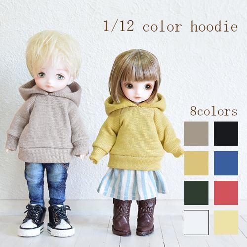 1/12ボディ兼用サイズ☆カラーパーカー☆8colors 1/12ボディ兼用サイズ☆カラーパーカー☆8colors