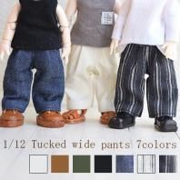 1/12ボディ兼用サイズ タック入りワイドパンツ 7colors btm