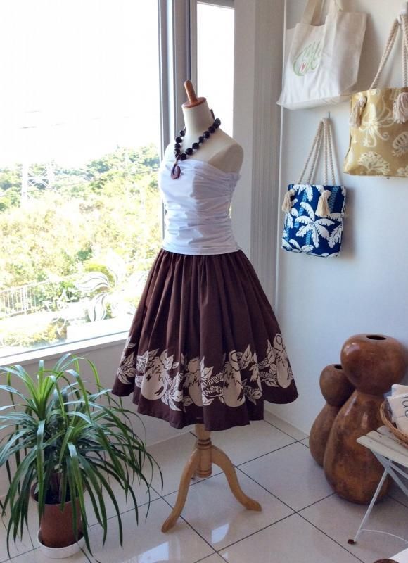 ☆希望スカート丈にて作成! タヒチインポーツ シングルパウ ☆希望スカート丈にて作成! タヒチインポーツ シングルパウ