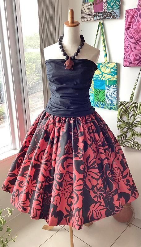 パウスカート - Pink Lei ピンク・レイ - ハワイアンファブリック