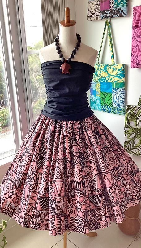 パウスカート【上下セット】 パウスカート - Pink Lei ピンク・レイ - ハワイアン