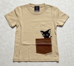 WMONポケット猫Tシャツ(キッズサイズ)