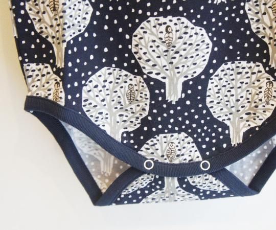 ○mina perhonen ミナペルホネン / pollot ロンパース navy 70 - ミナペルホネンキッズ 、などの出産祝い、子供服のLula（ルラ）