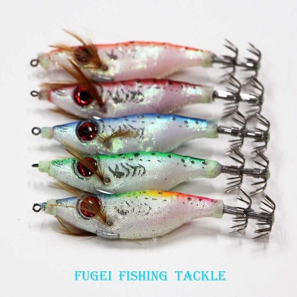 釣具 仕掛け 夜光 エギ風10cm スッテ（浮きスッテ）5色 20本