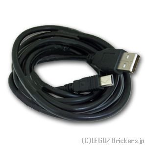 マインドストーム EV3用 USBケーブル（Aタイプ/Mini-b  約2ｍ）：[Black / ブラック]