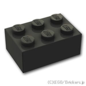 ブロック 2 x 3：[Black / ブラック]