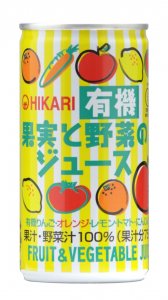 ヒカリ　有機・果実と野菜のジュース　190g×30缶